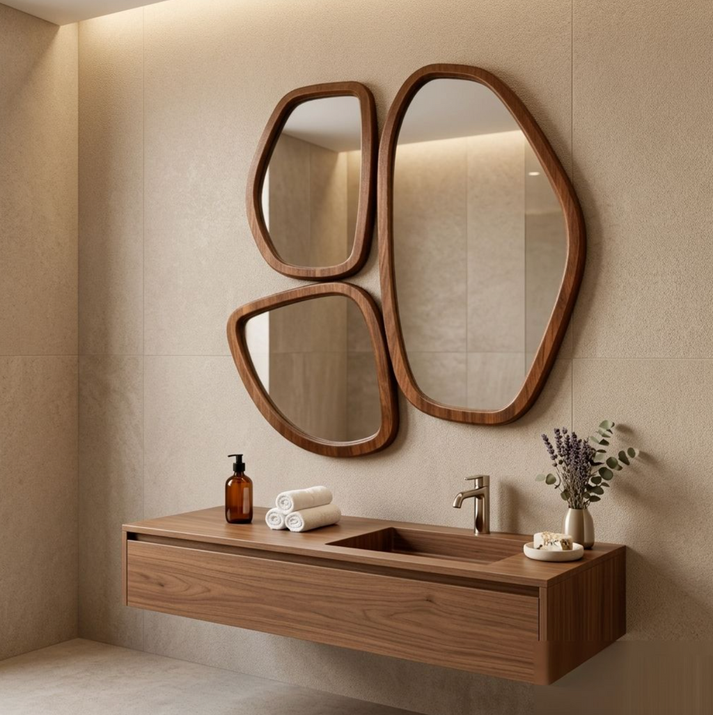 Modern Art Deco Solid Wood Decorative Accent