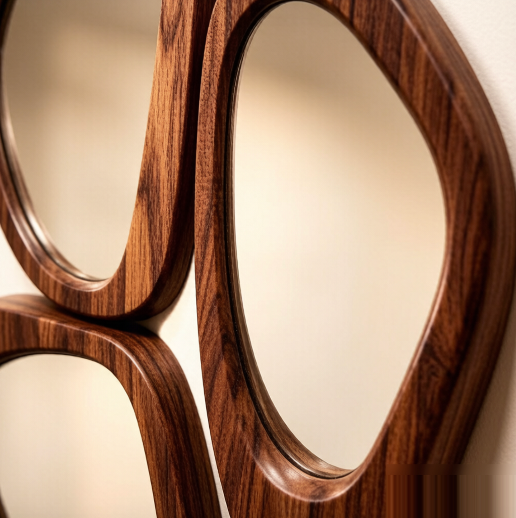 Modern Art Deco Solid Wood Decorative Accent