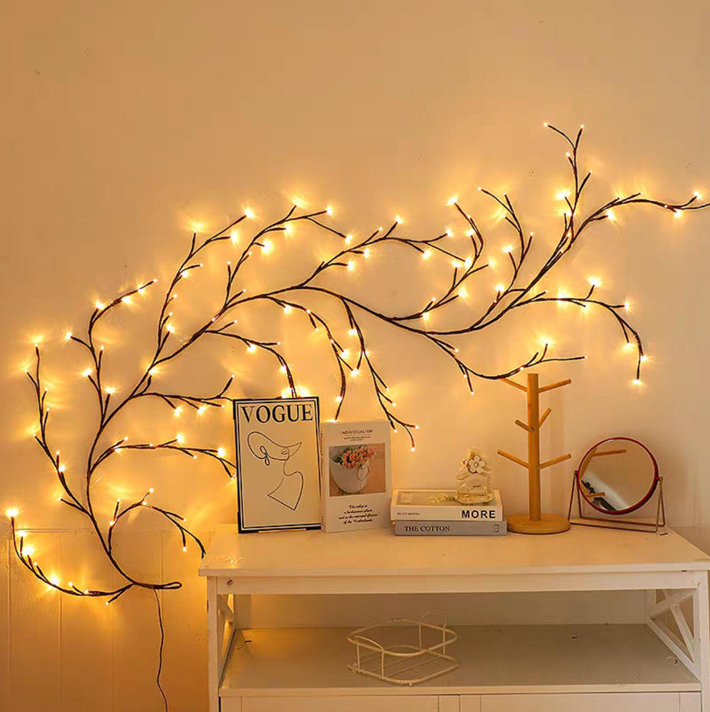 LED Simulated Rattan String Lights