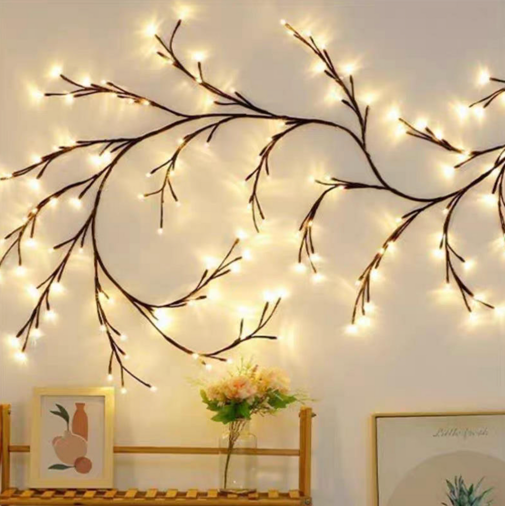 LED Simulated Rattan String Lights