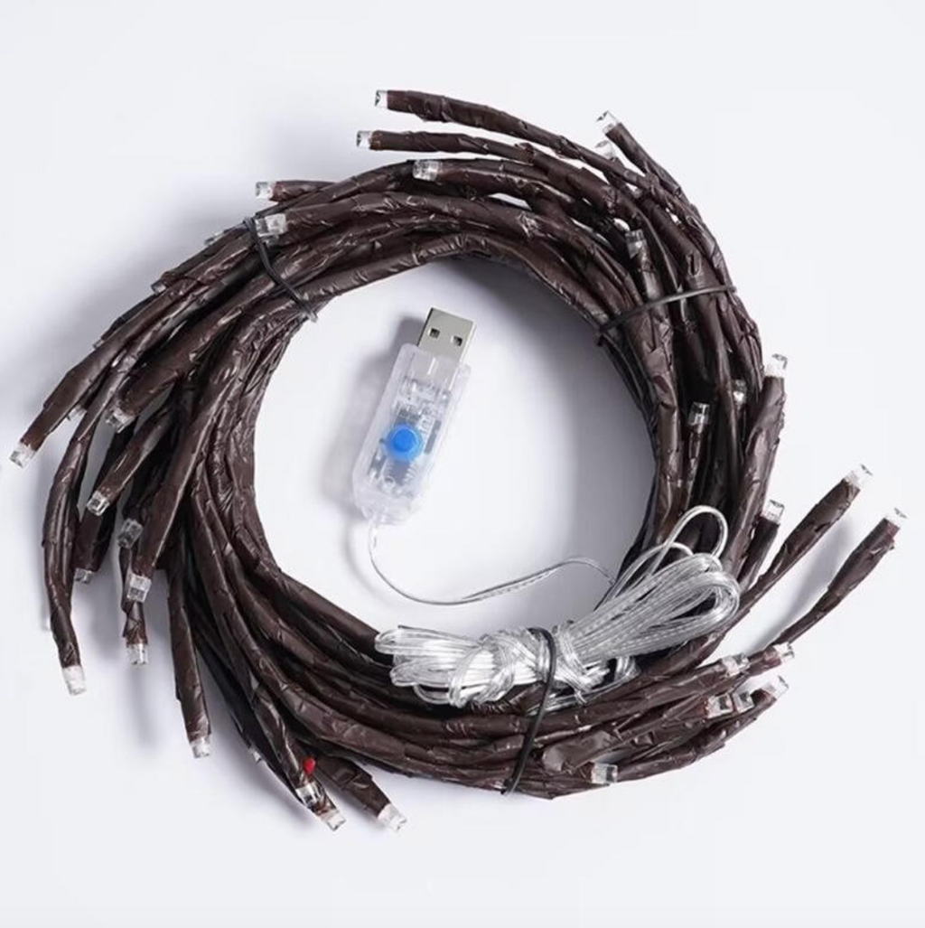 LED Simulated Rattan String Lights