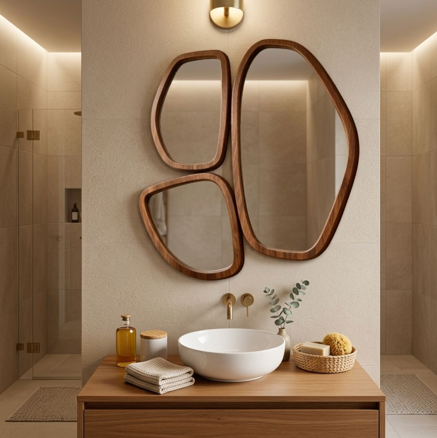 Modern Art Deco Solid Wood Decorative Accent